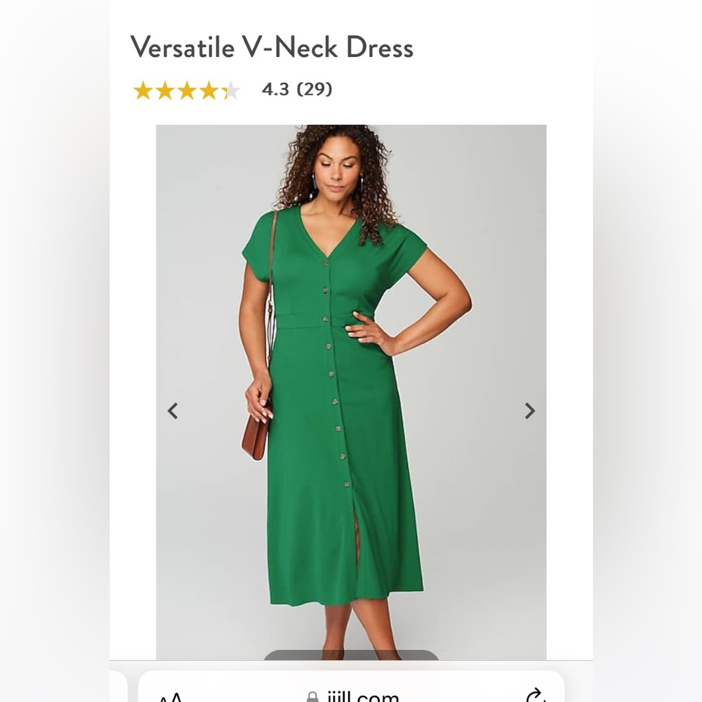 Versatile v-neck dress from JJill, new